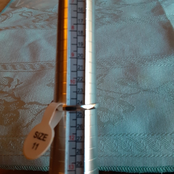 White and Pink Topaz Statement Ring size 11 - Picture 2 of 7